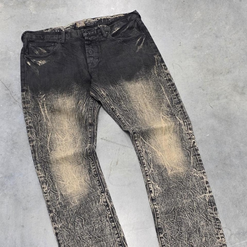 Vintage 90s y2k PRPS black acid wash jeans Size 36" acidwash denim